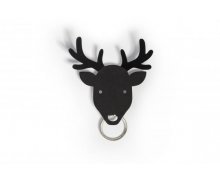 Vešiak na kľúče QUALY Bull Key Holder - jeleň čierny