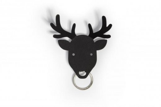 Vešiak na kľúče QUALY Bull Key Holder - jeleň čierny