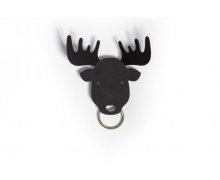 Vešiak na kľúče QUALY Moose Key Holder - los čierny