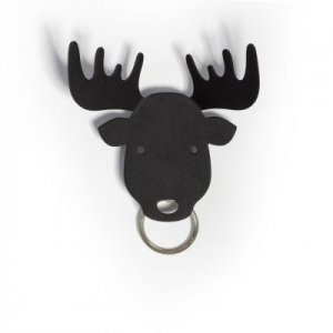 Vešiak na kľúče QUALY Moose Key Holder - los čierny