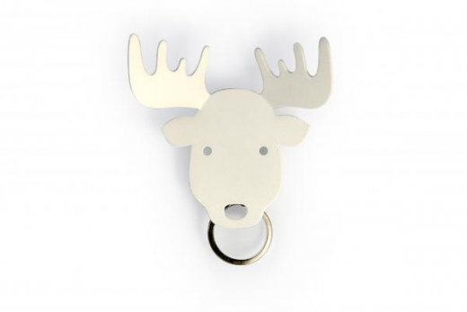 Vešiak na kľúče QUALY Moose Key Holder - los biely