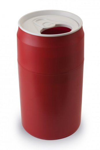 Odpadkový kôš QUALY Capsule Can - červený