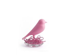 Miska na kancelárske spinky QUALY Nest Sparrow - ružová