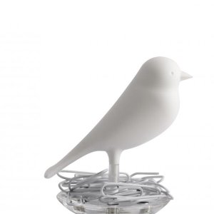 Miska na kancelárske spinky QUALY Nest Sparrow - biela