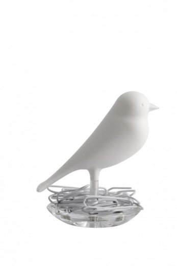 Miska na kancelárske spinky QUALY Nest Sparrow - biela