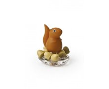 Stojan s pripináčikmi Qualy Squirrel & Acorn - oranžový