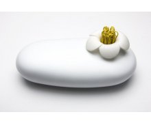 Multifunkčné púzdro QUALY Blossom Pebble Box - biela/biela
