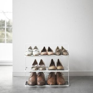 Stojan na topánky YAMAZAKI Tower Shoe Rack - široký, biely