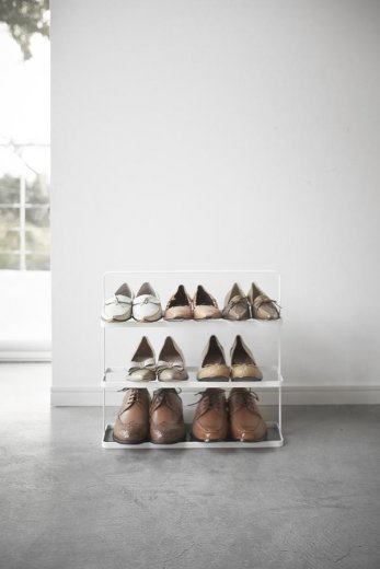 Stojan na topánky YAMAZAKI Tower Shoe Rack - široký, biely