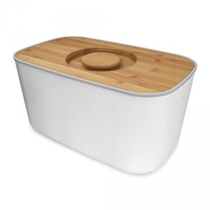 Chlebník JOSEPH JOSEPH Steel Bread Bin - biely