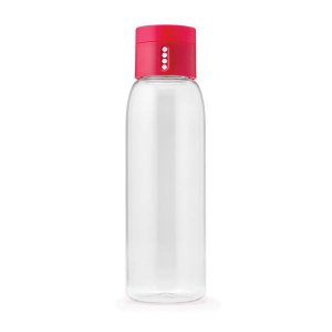 Fľaša s počítadlom JOSEPH JOSEPH Dot - 600ml - ružová