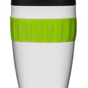 Termohrnček SAGAFORM To Go Mug, bielo - zeleno - čierny