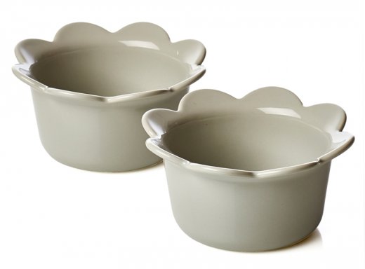Porcelánové misky SAGAFORM Piccadilly malý kvietok, béžové, 2 ks