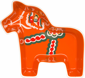 Servírovacia miska SAGAFORM Sweeden - Dala Horse, veľká, oranžová