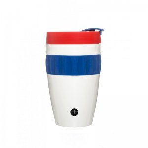 Termohrnček SAGAFORM To Go Mug, bielo-modro-červený