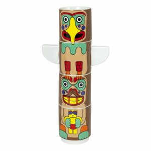 Sada hrnčekov INVOTIS Totem, 4ks