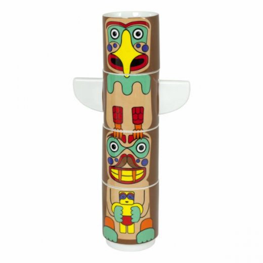 Sada hrnčekov INVOTIS Totem, 4ks