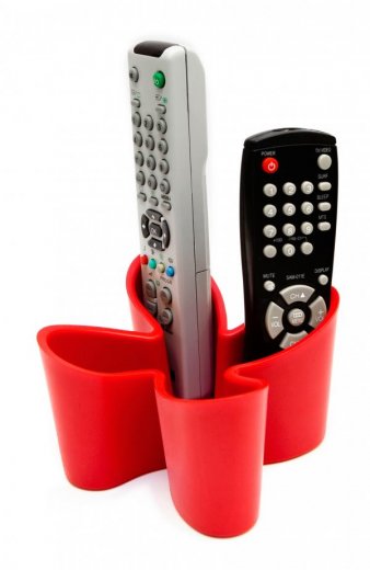 Stojan na diaľkové ovládače J-ME Cozy Remote Tidy - červený