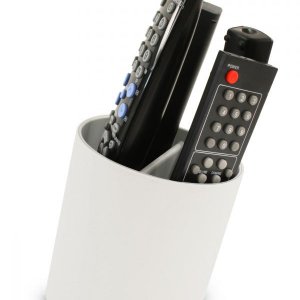 Stojan na diaľkové ovládače J-ME Tilt Remote Tidy, biely/šedý