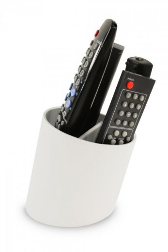 Stojan na diaľkové ovládače J-ME Tilt Remote Tidy, biely/šedý