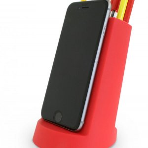Kancelársky stojan J-ME Lean Desk Tidy, červený