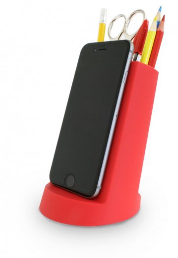Kancelársky stojan J-ME Lean Desk Tidy, červený