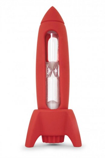 Detská zubná minútka J-ME Rocket Timer, červená