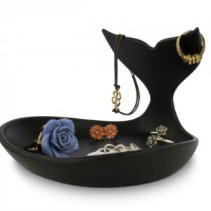 Miska na šperky J-ME Baby Whale Jewellery Dish, čierna