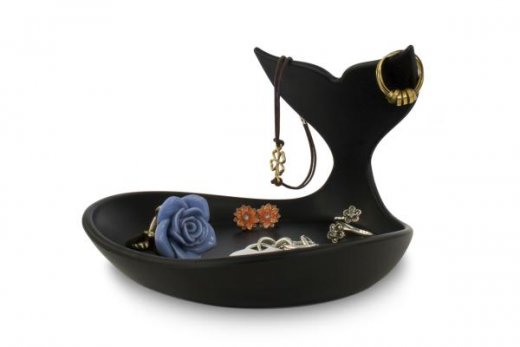 Miska na šperky J-ME Baby Whale Jewellery Dish, čierna