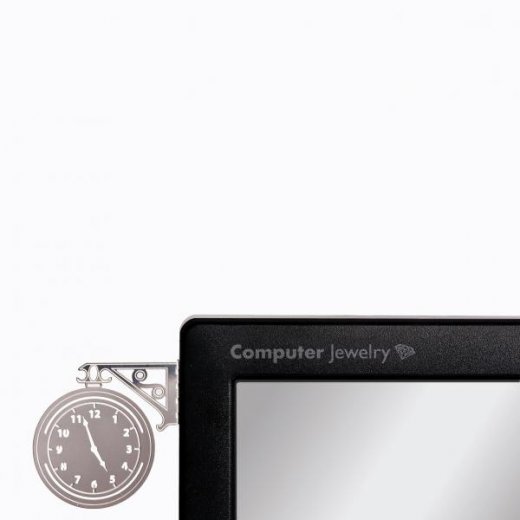 Ozdoba na monitor PELEG DESIGN Computer Jewelry - hodiny