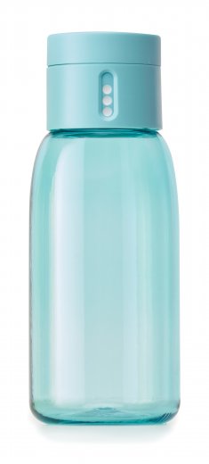 Fľaša s počítadlom JOSEPH JOSEPH Dot - 400 ml - tyrkysová