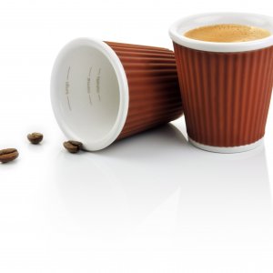 Hrnčeky na espresso LES ARTISTES PARIS, 2ks/10cl, hnědé