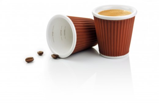 Hrnčeky na espresso LES ARTISTES PARIS, 2ks/10cl, hnědé