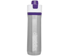 Športová vákuová fľaša na vodu so závesným uškom Aladdin 600 ml., fialová