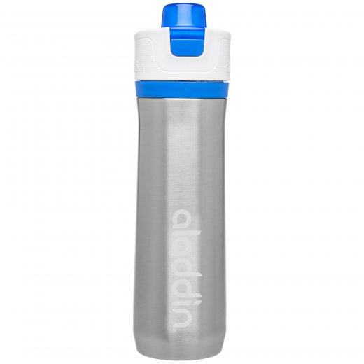 Športová vákuová fľaša na vodu so závesným uškom Aladdin 600 ml., modrá