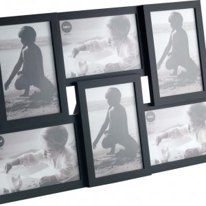 Nástenný fotorámik BALVI Isernia Multiple 6, čierny