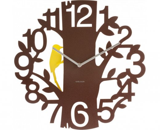 Hodiny s kyvadlom KARLSSON Woodpecker, 42cm