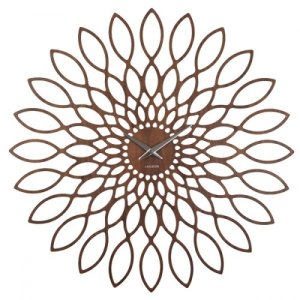 Hodiny KARLSSON Sunflower, 60cm, orech