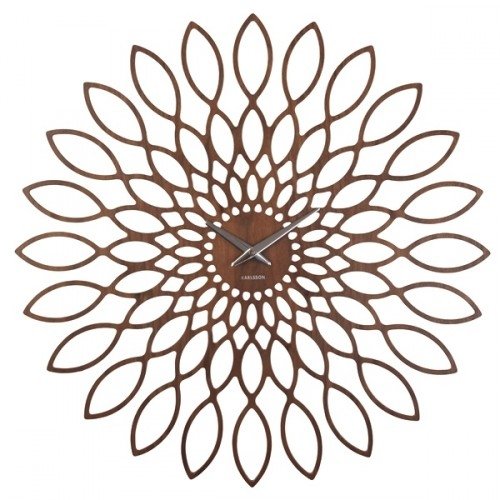 Hodiny KARLSSON Sunflower, 60cm, orech