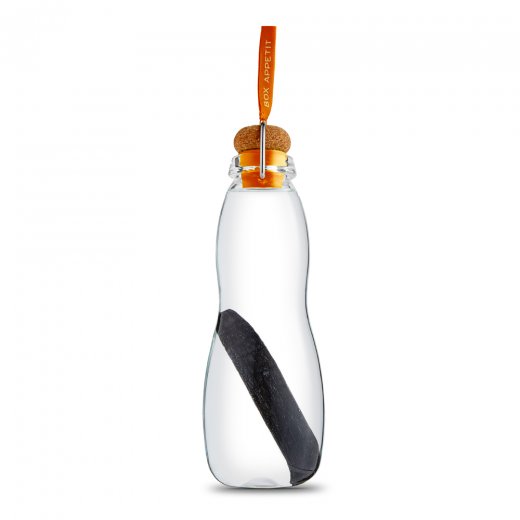 Filtračná fľaša s binchotanom BLACK-BLUM Eau Good Glass, 600ml, s oranžovou značkou