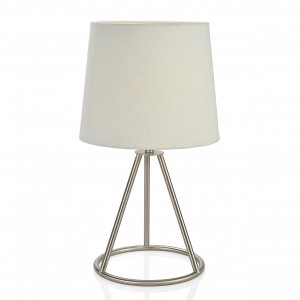 Moderná stolová lampa, nikel,  ANDREA HOUSE (výška 50,5cm.)