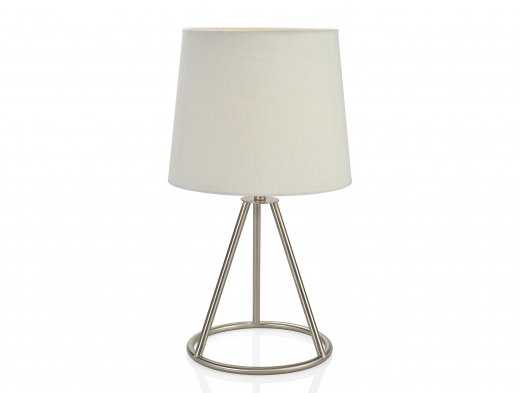 Moderná stolová lampa, nikel,  ANDREA HOUSE (výška 50,5cm.)
