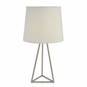 Moderná stolová lampa  ANDREA HOUSE, nikel (výška 41,5cm.)