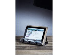 Stojan na tablet/knihu v industriálnom štýle (kov, drevo)  KITCHEN CRAFT Industrial Kitchen