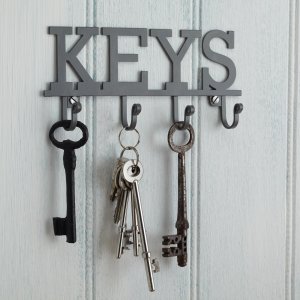 Štýlový vešiak na kľúče (kov) KITCHEN CRAFT Living Nostalgia