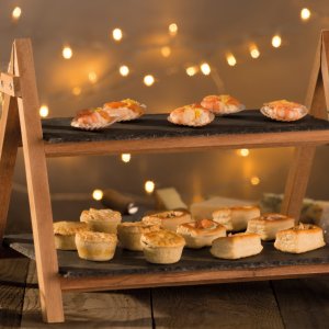 Servírovací stojan (drevo, bridlica) KITCHEN CRAFT Artesa