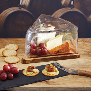 Servírovacia doska na syr so skleneným krytom  KITCHEN CRAFT Artesa / Cheese Wedge
