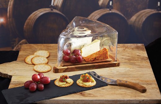 Servírovacia doska na syr so skleneným krytom  KITCHEN CRAFT Artesa / Cheese Wedge