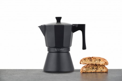 Moka konvička v talianskom štýle (290ml,) KITCHEN CRAFT Le´Xpress, šedá