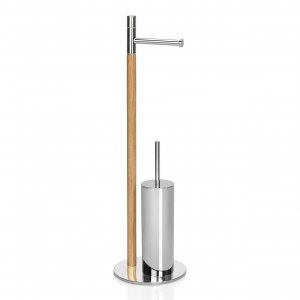WC stojan, drevo/chróm (75cm.) ANDREA HOUSE